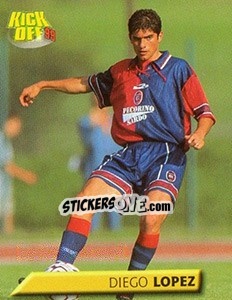 Figurina Diego Lopez - Calcio 1999-2000. Kick Off - Merlin
