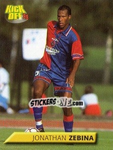 Cromo Jonathan Zebina - Calcio 1999-2000. Kick Off - Merlin