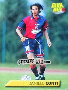 Figurina Daniele Conti - Calcio 1999-2000. Kick Off - Merlin