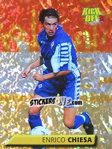 Figurina Enrico Chiesa - Calcio 1999-2000. Kick Off - Merlin