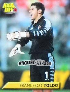Sticker Francesco Toldo - Calcio 1999-2000. Kick Off - Merlin