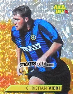 Figurina Christian Vieri - Calcio 1999-2000. Kick Off - Merlin