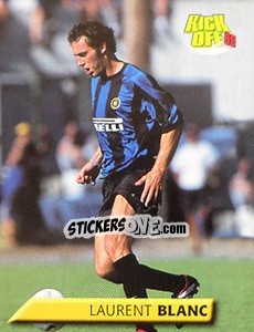 Figurina Laurent Blanc - Calcio 1999-2000. Kick Off - Merlin