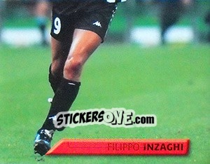 Sticker Filippo Inzaghi - Calcio 1999-2000. Kick Off n. 65 - Merlin