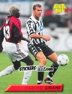 Sticker Zinedine Zidane - Calcio 1999-2000. Kick Off n. 72 - Merlin