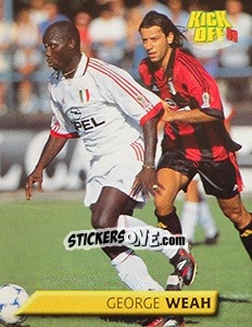 Sticker George Weah - Calcio 1999-2000. Kick Off n. 106 - Merlin