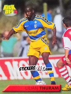 Sticker Lilian Thuram - Calcio 1999-2000. Kick Off n. 121 - Merlin