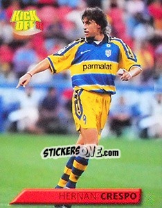 Sticker Hernan Crespo - Calcio 1999-2000. Kick Off n. 124 - Merlin