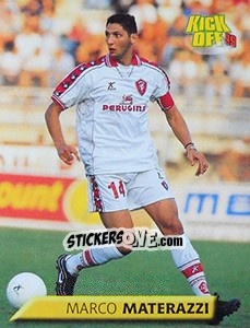 Sticker Marco Materazzi - Calcio 1999-2000. Kick Off n. 140 - Merlin