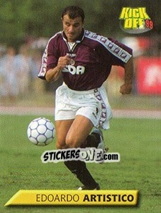 Sticker Edoardo Artistico - Calcio 1999-2000. Kick Off n. 186 - Merlin