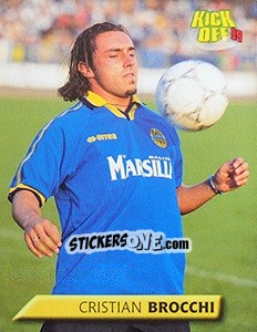 Cromo Cristian Brocchi - Calcio 1999-2000. Kick Off n. 220 - Merlin