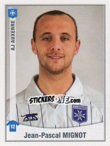 Sticker Jean-Pascal Mignot - FOOT 2010-2011 n. 38 - Panini