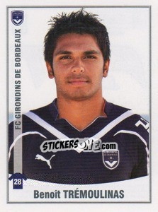Sticker Benoît Tremoulinas - FOOT 2010-2011 n. 65 - Panini