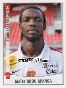 Cromo Brou Apanga - FOOT 2010-2011 - Panini