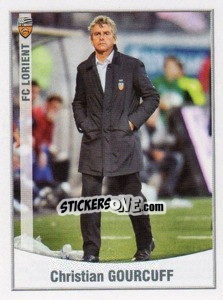 Sticker Christian Gourcuff (Entraineur) - FOOT 2010-2011 n. 186 - Panini
