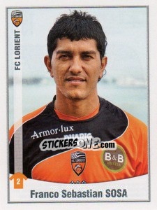 Cromo Sosa - FOOT 2010-2011 - Panini