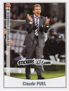 Sticker Claude Puel (Entraineur) - FOOT 2010-2011 - Panini