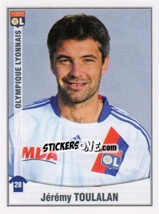 Sticker Jeremy Toulalan - FOOT 2010-2011 - Panini