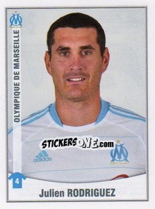 Sticker Julien Rodriguez - FOOT 2010-2011 n. 246 - Panini