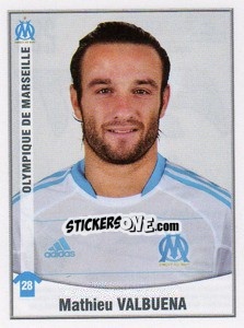 Sticker Mathieu Valbuena - FOOT 2010-2011 n. 255 - Panini