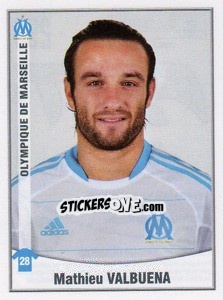 Figurina Mathieu Valbuena - FOOT 2010-2011 - Panini