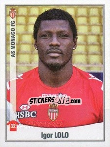 Sticker Igor Lolo - FOOT 2010-2011 n. 270 - Panini