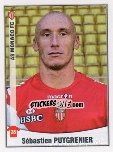 Figurina Sebastien Puygrenier - FOOT 2010-2011 n. 274 - Panini