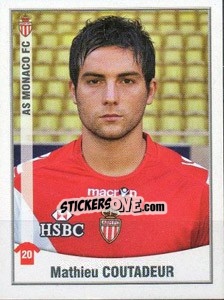 Sticker Mathieu Coutadeur - FOOT 2010-2011 n. 277 - Panini