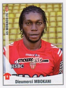 Sticker Dieumerci Mbokani - FOOT 2010-2011 n. 283 - Panini