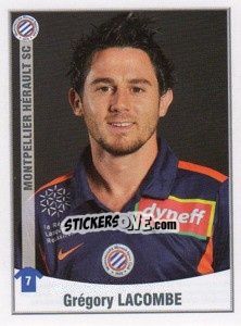 Sticker Grégory Lacombe - FOOT 2010-2011 n. 302 - Panini