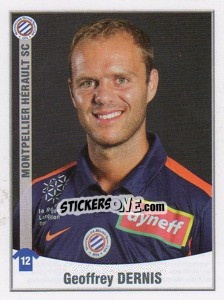 Sticker Geoffrey Dernis - FOOT 2010-2011 n. 308 - Panini