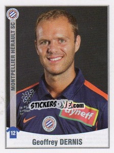 Sticker Geoffrey Dernis - FOOT 2010-2011 - Panini