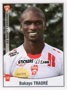 Sticker Bakaye Traore - FOOT 2010-2011 n. 334 - Panini