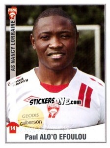 Figurina Alo'o Efoulou - FOOT 2010-2011 - Panini