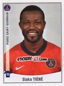 Sticker Siaka Tiene - FOOT 2010-2011 n. 385 - Panini