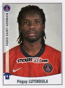 Sticker Peguy Luyindula - FOOT 2010-2011 - Panini