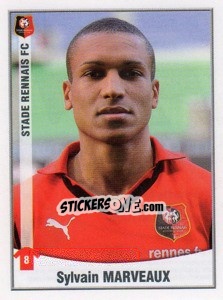 Sticker Sylvain Marveaux - FOOT 2010-2011 - Panini