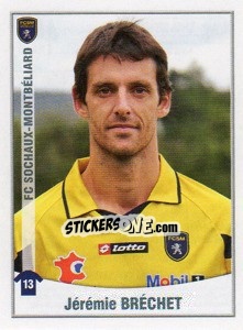 Figurina Brechet - FOOT 2010-2011 - Panini