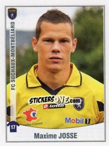 Figurina Josse - FOOT 2010-2011 - Panini