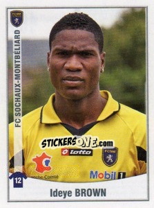 Figurina Ideye Brown - FOOT 2010-2011 - Panini