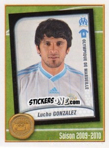 Cromo Lucho González (Saison 2009-10) - FOOT 2010-2011 - Panini