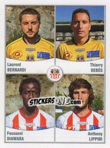 Sticker Bernardi / Debes / Diawara / Lippini - FOOT 2010-2011 n. 534 - Panini