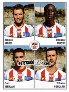 Cromo Maire / Mbow / Medjani / Poulard - FOOT 2010-2011 - Panini