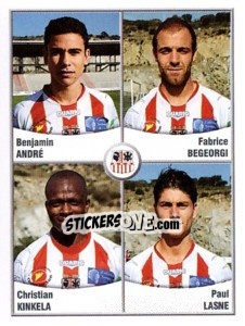 Sticker Andre / Begeorgi / Kinkela / Lasne - FOOT 2010-2011 - Panini