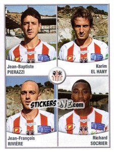 Cromo Pierazzi / el Hany / riviere / socrier - FOOT 2010-2011 - Panini