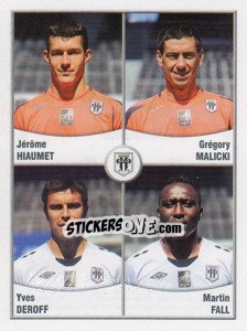 Figurina Hiaumet / Malicki / Deroff / Fall - FOOT 2010-2011 - Panini