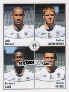 Sticker Arnaud / Charbonnier / Dore / Keseru - FOOT 2010-2011 - Panini