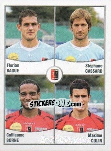 Figurina Bague / Cassard / Borne / Colin - FOOT 2010-2011 n. 548 - Panini