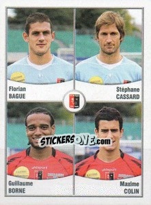 Cromo Bague / Cassard / Borne / Colin - FOOT 2010-2011 - Panini