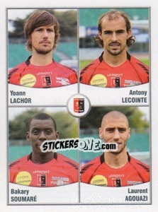 Figurina Lachor / Lecointe / Soumare / Agouazi - FOOT 2010-2011 n. 549 - Panini